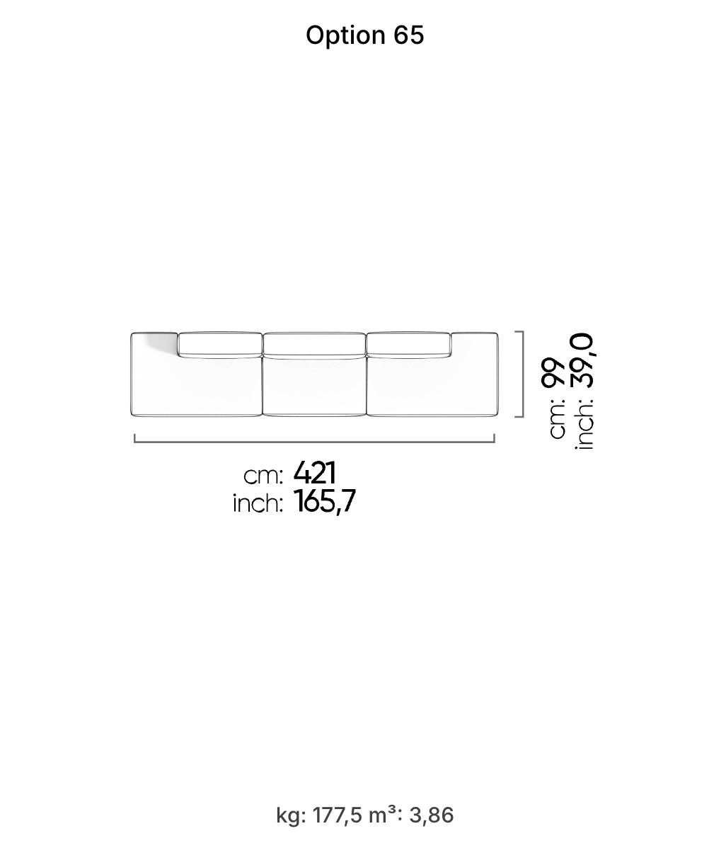 Divano Modulare Cubic – Composizione 33
