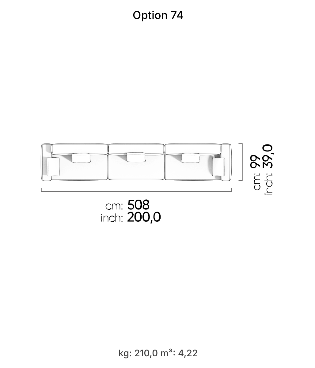 Divano Modulare Cubic – Composizione 37