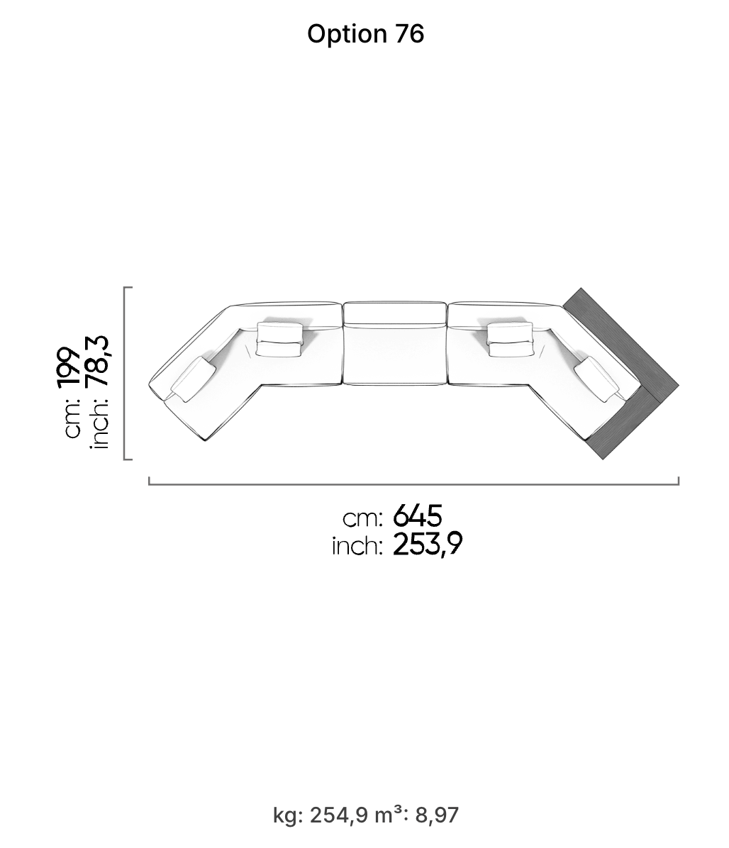 Divano Modulare Cubic – Composizione 39