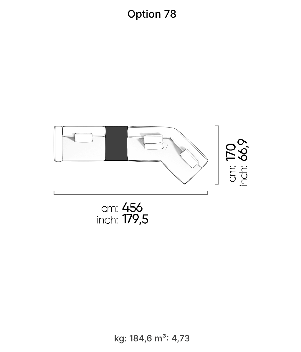 Divano Modulare Cubic – Composizione 41