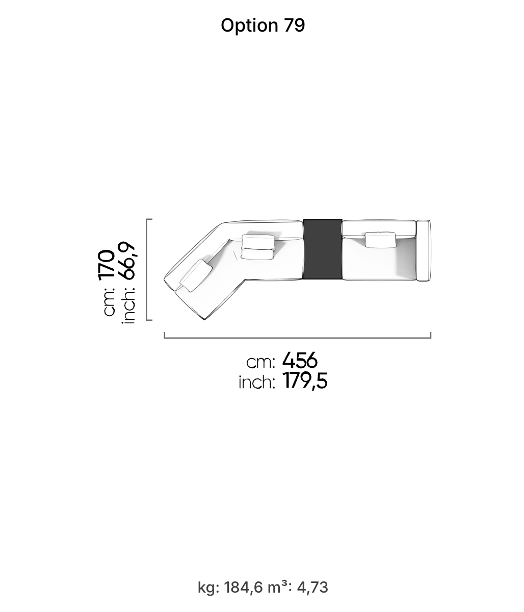 Divano Modulare Cubic – Composizione 42