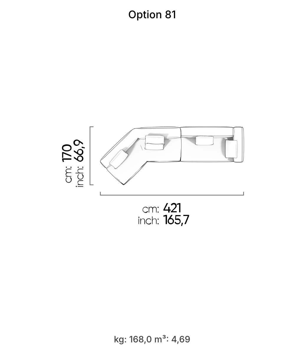 Divano Modulare Cubic – Composizione 43