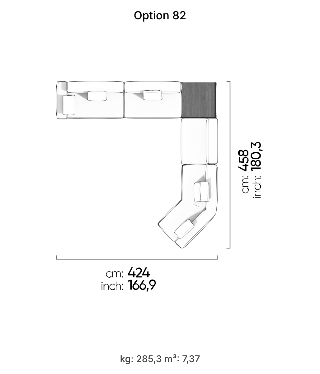 Divano Modulare Cubic – Composizione 44