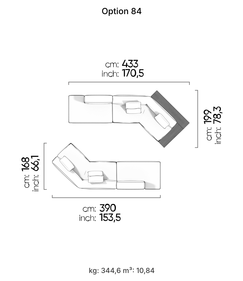 Divano Modulare Cubic – Composizione 46