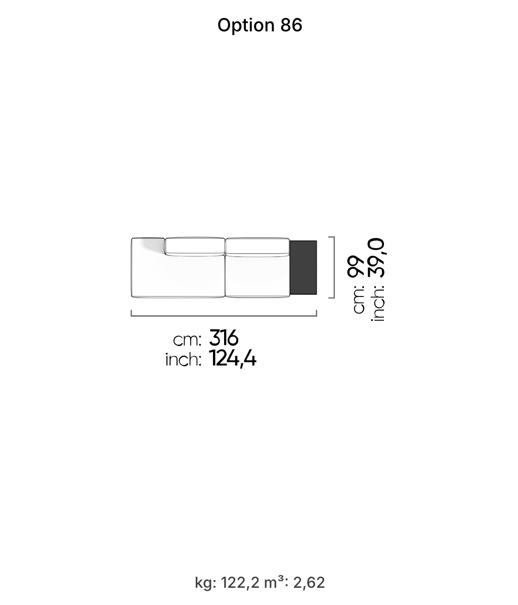 Divano Modulare Cubic – Composizione 48