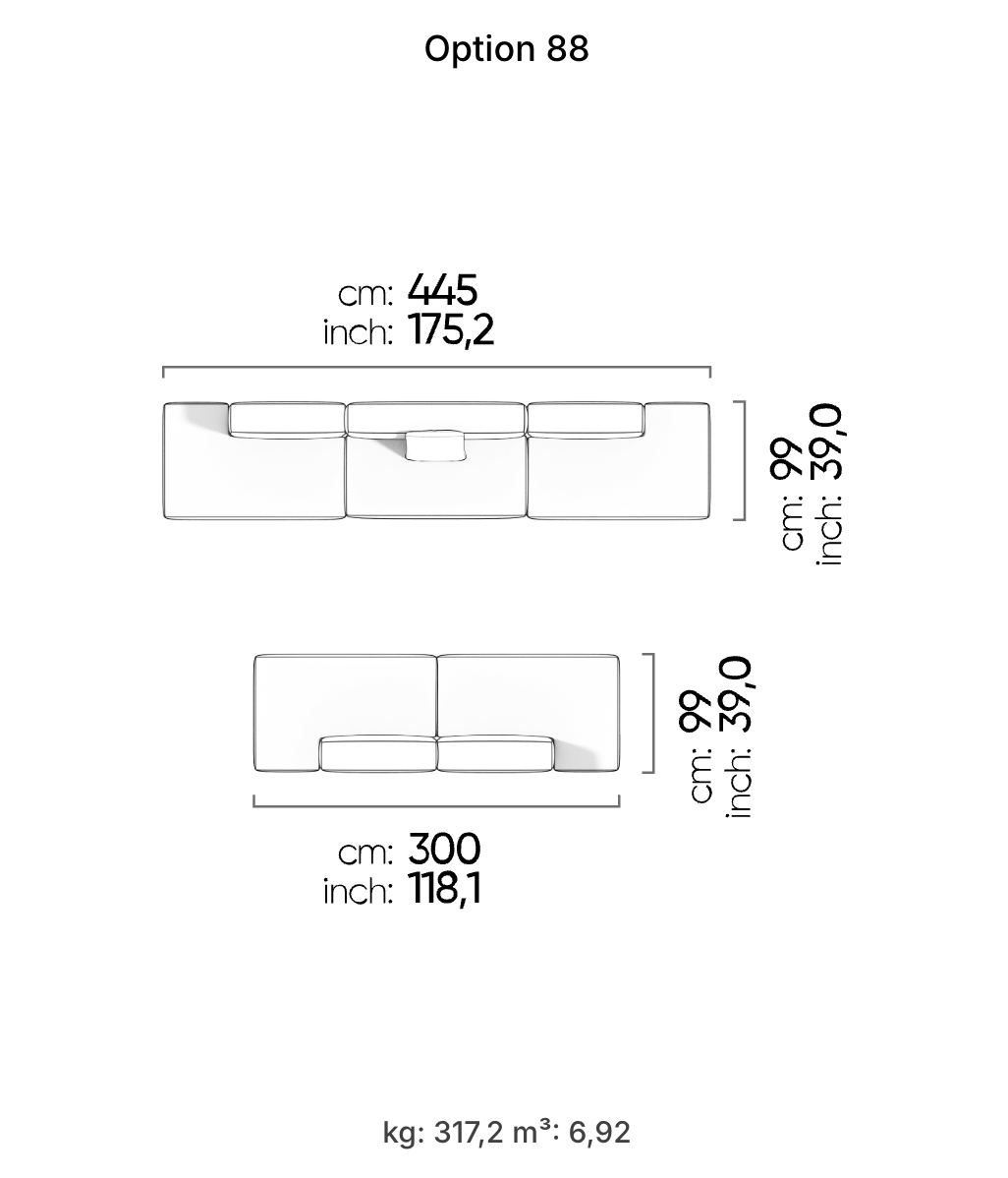 Divano Modulare Cubic – Composizione 50