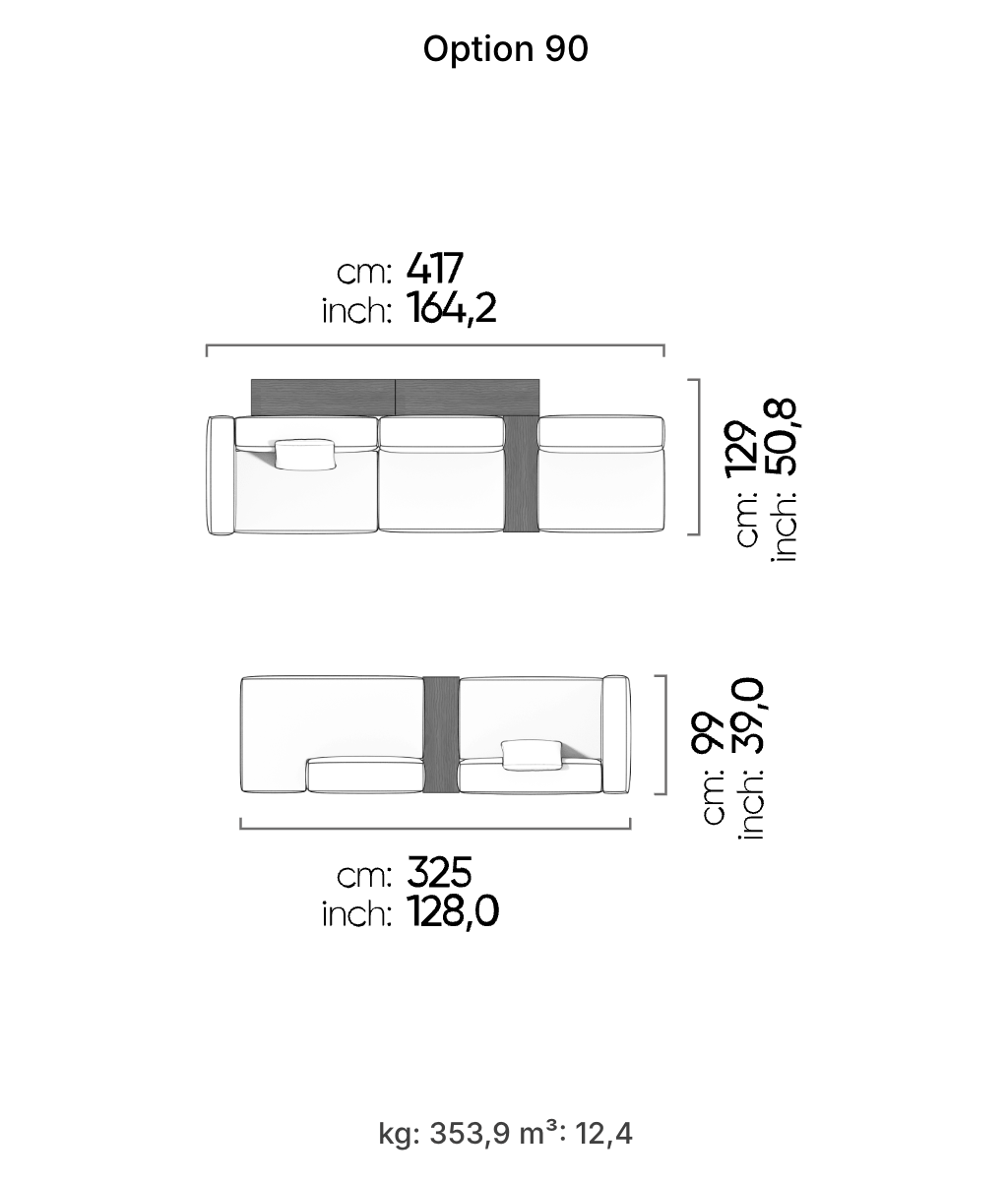 Divano Modulare Cubic – Composizione 52