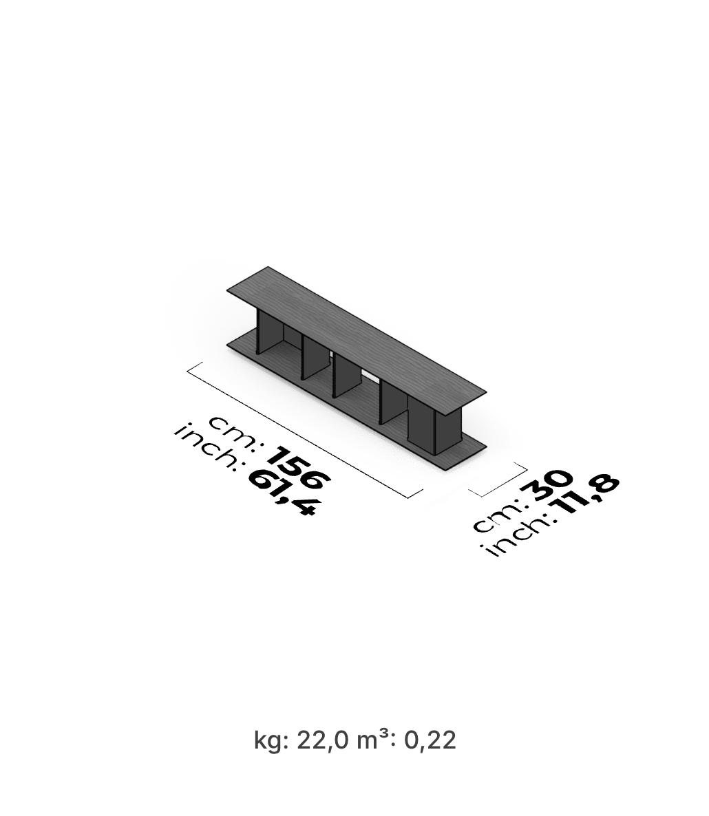 Divano Modulare Cubic – Tavolino 155 cm