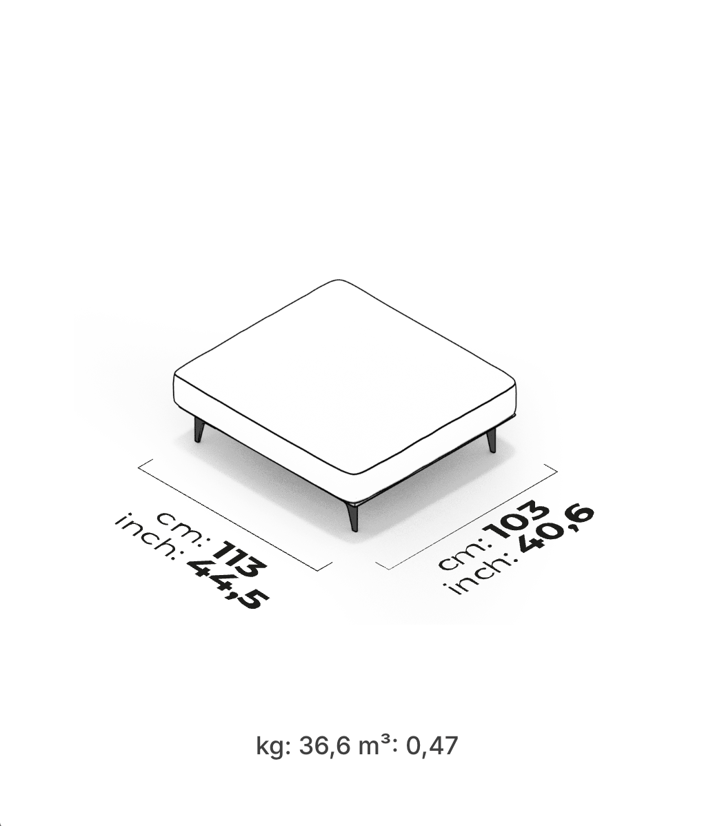 Divano Modulare Loft – Pouf Angolare