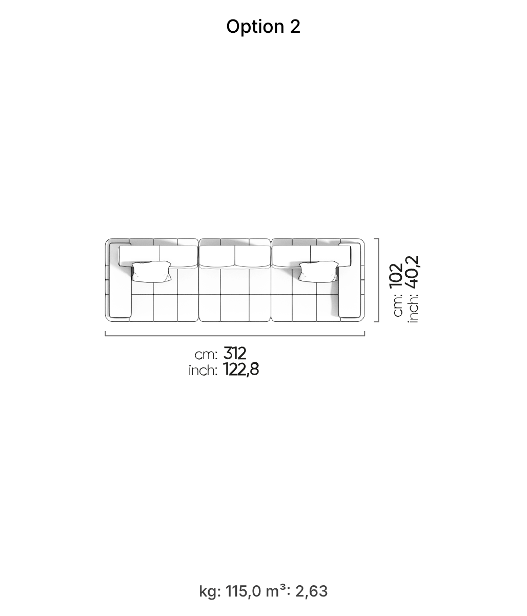 Divano Modulare Panamera Comfort – Composizione 2