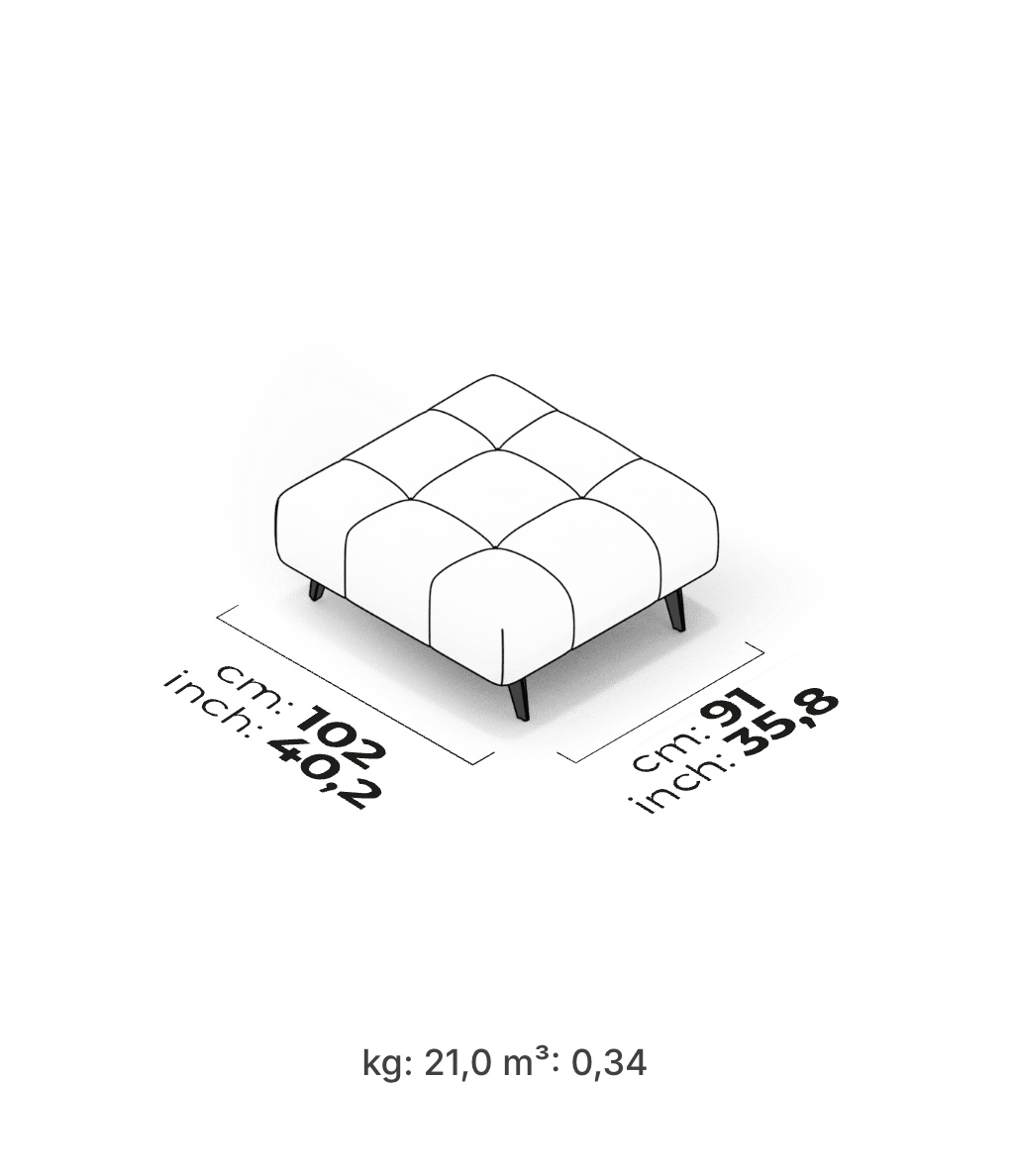 Divano Modulare Panamera Comfort – Pouf
