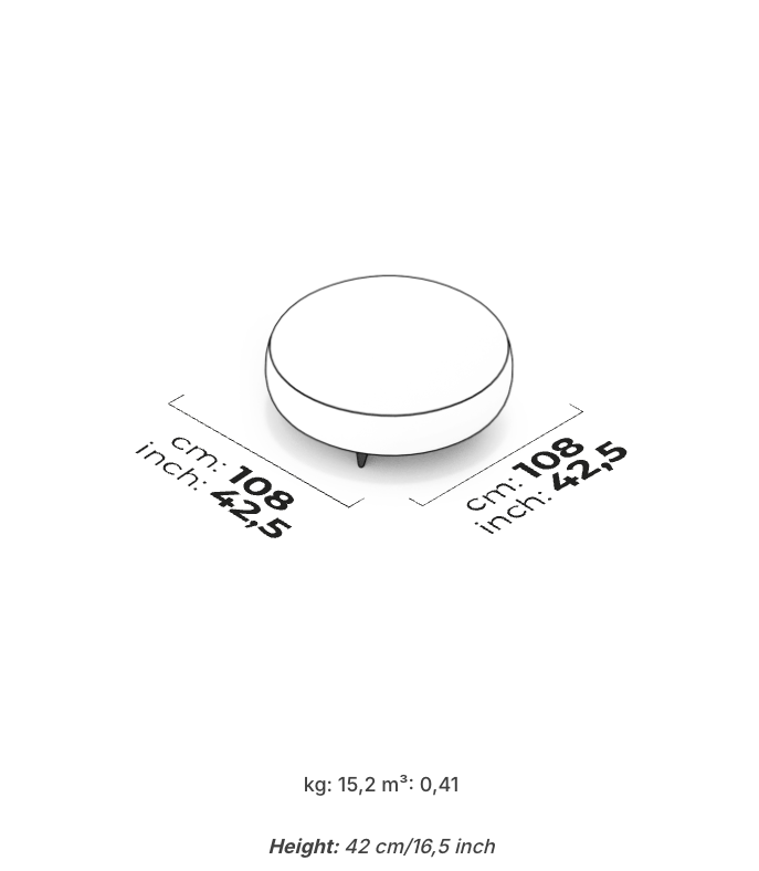 Divano Modulare Bon Bon – Pouf