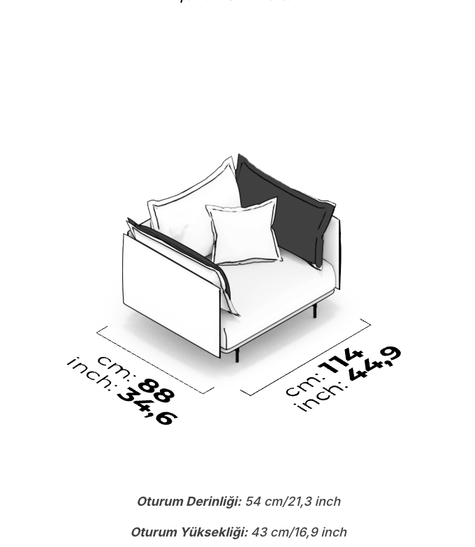 Divano Modulare Morris – Divano 1,5 Posti