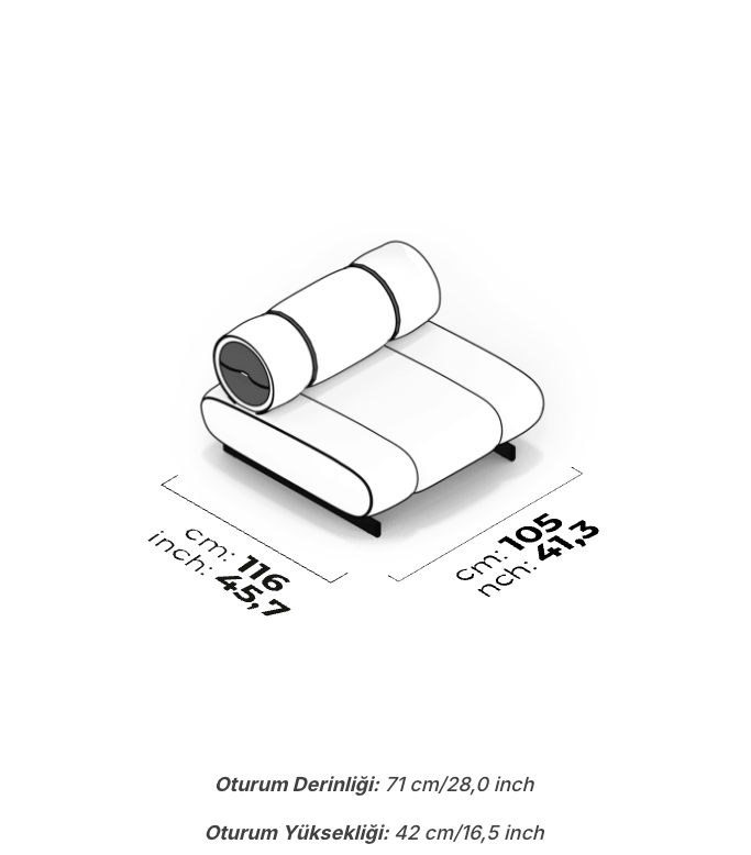 Divano Modulare Air Orion – Modulo Centrale 105 cm