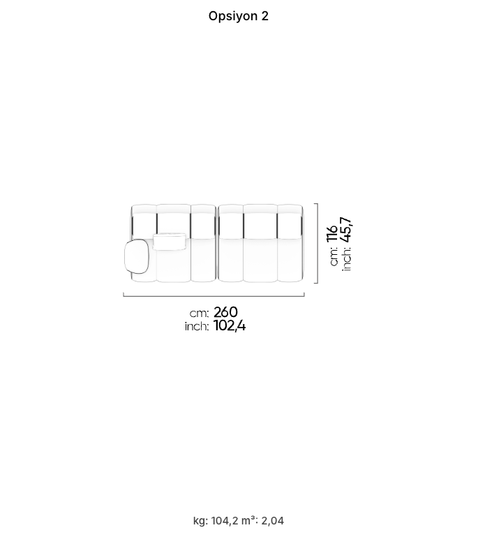 Divano Modulare Air Orion – Composizione 2