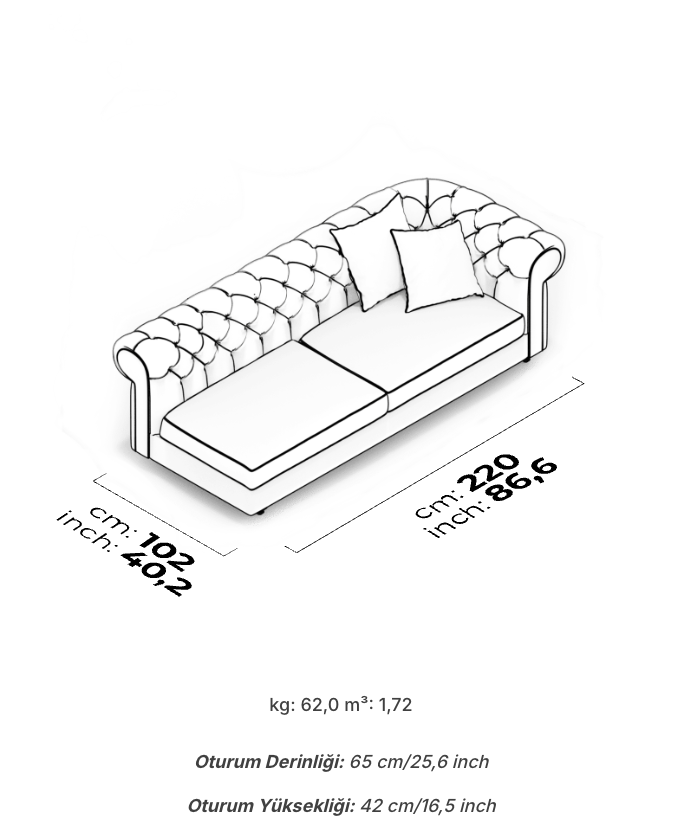 Divano Modulare Aspendos – Modulo Angolare 3 Posti (Destro)