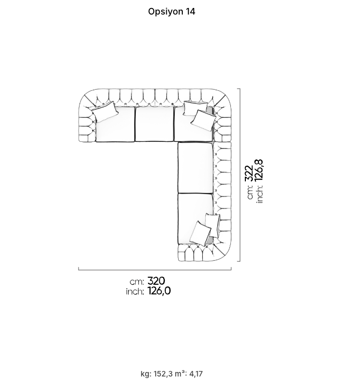 Divano Modulare Aspendos – Composizione 14