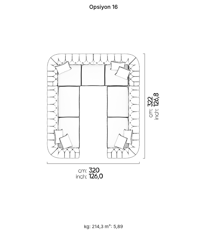 Divano Modulare Aspendos – Composizione 16