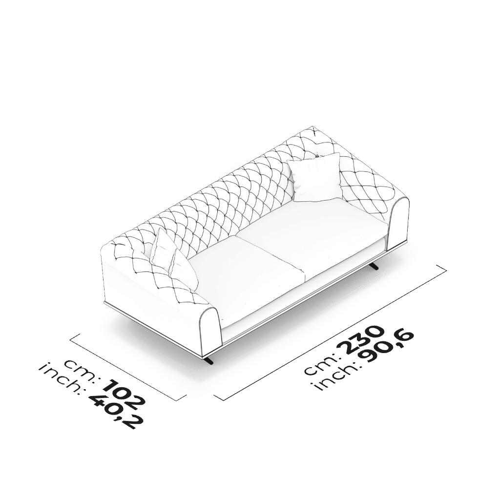 Divano Manchester Soft – Divano 3 Posti