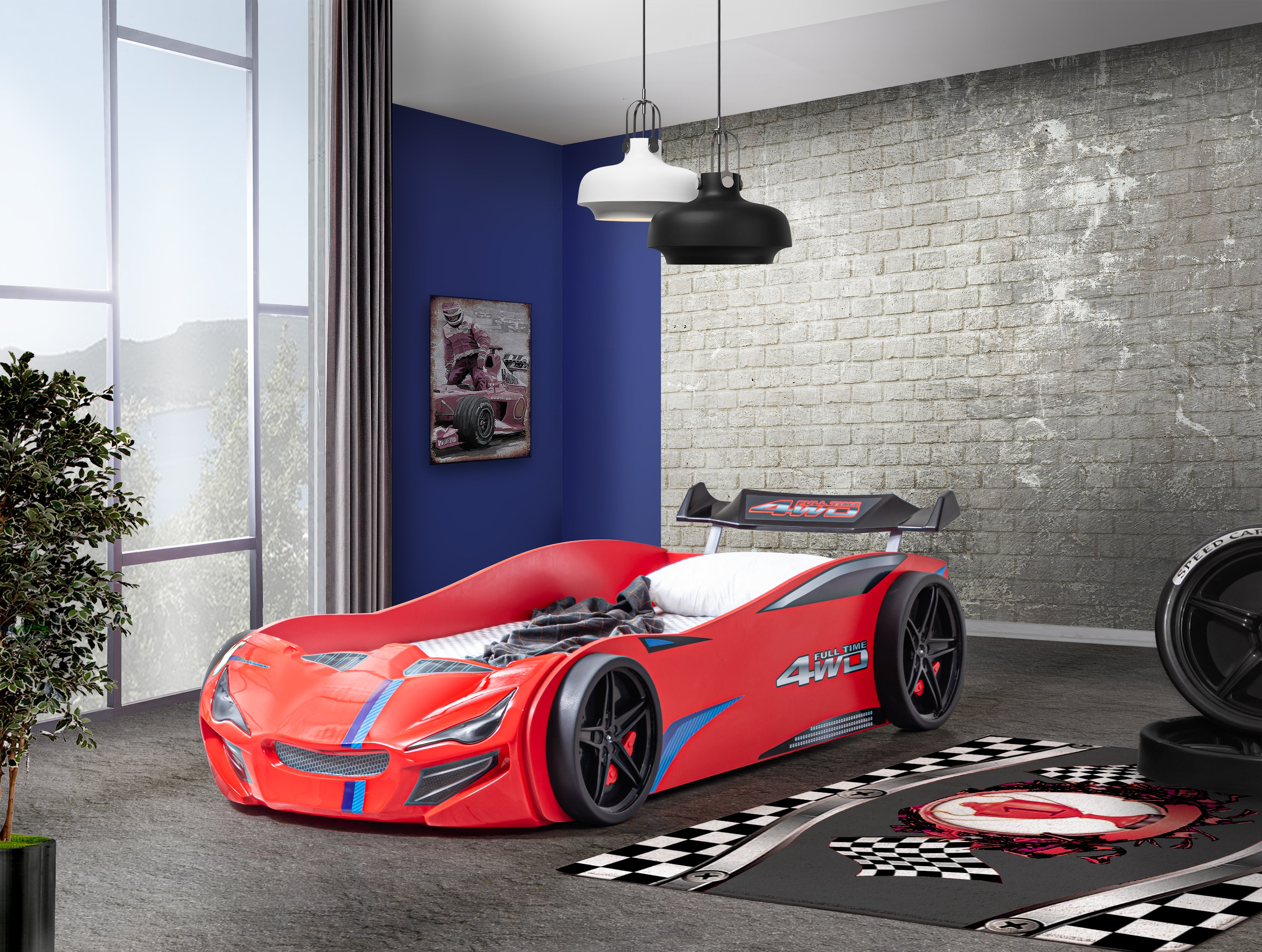 GT1 Eco Letto Auto con LED 90x190cm