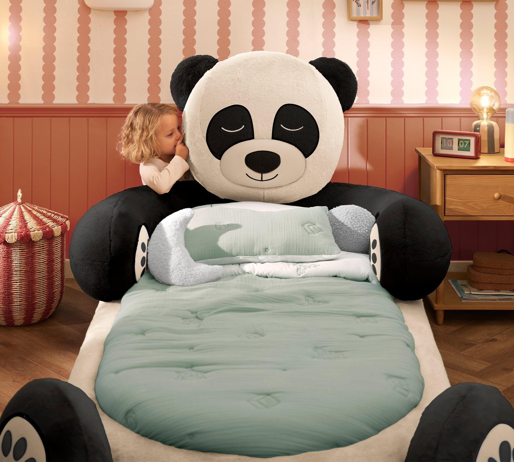 Lettino Panda con Materasso Bamboo+