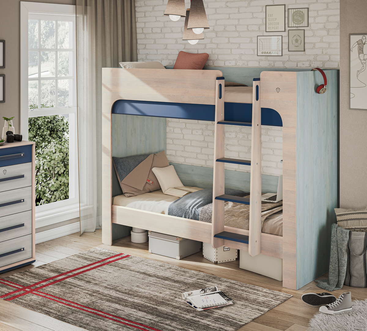 Letto a Castello Trio Stretto (90x200 cm)