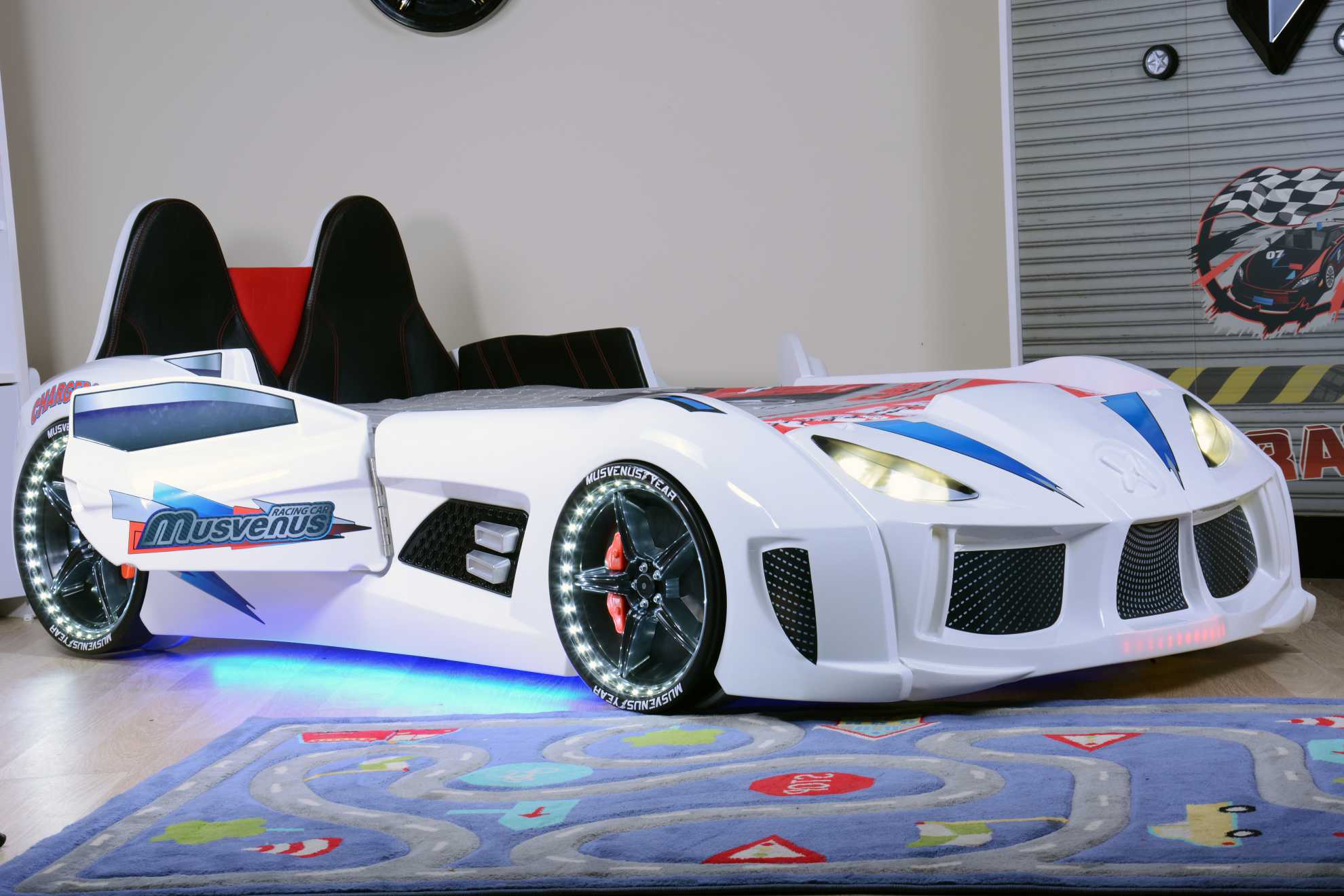 MVN 3 Letto Auto con LED e Suoni