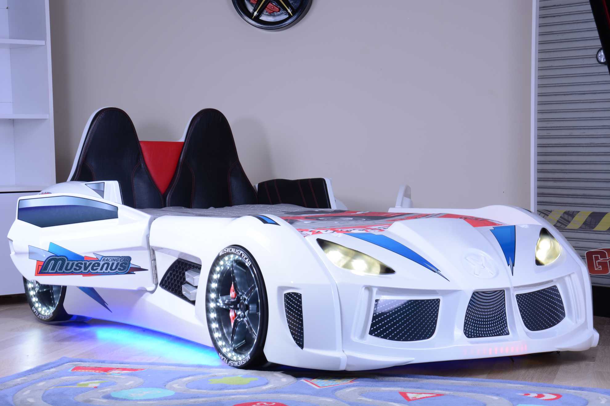 MVN 3 Letto Auto con LED e Suoni