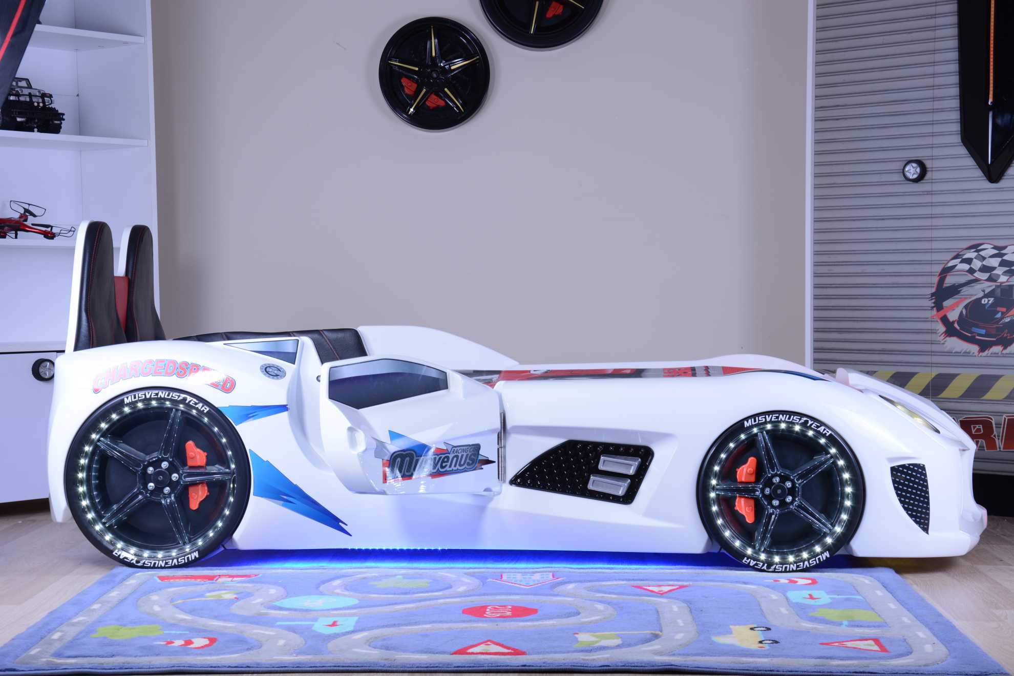 MVN 3 Letto Auto con LED e Suoni