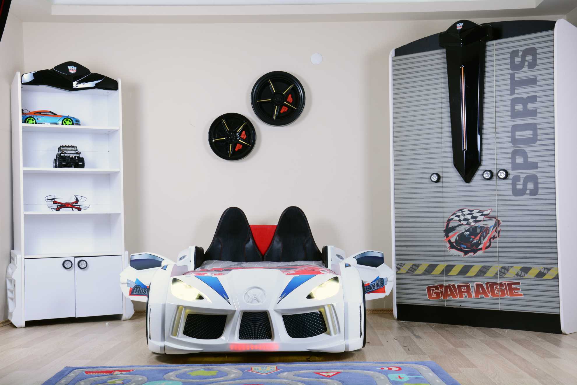 MVN 3 Letto Auto con LED e Suoni