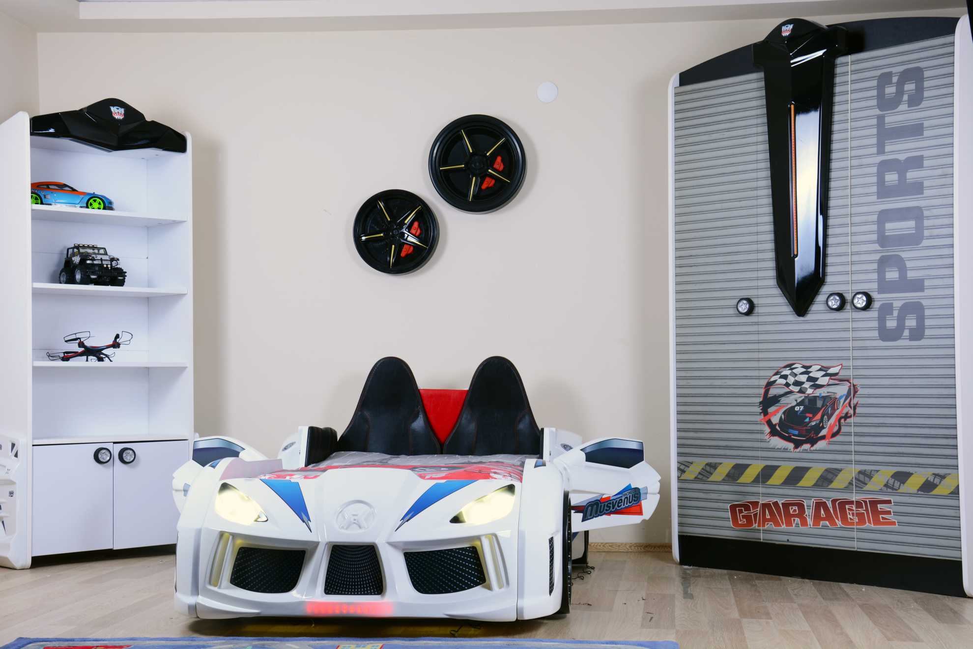 MVN 3 Letto Auto con LED e Suoni