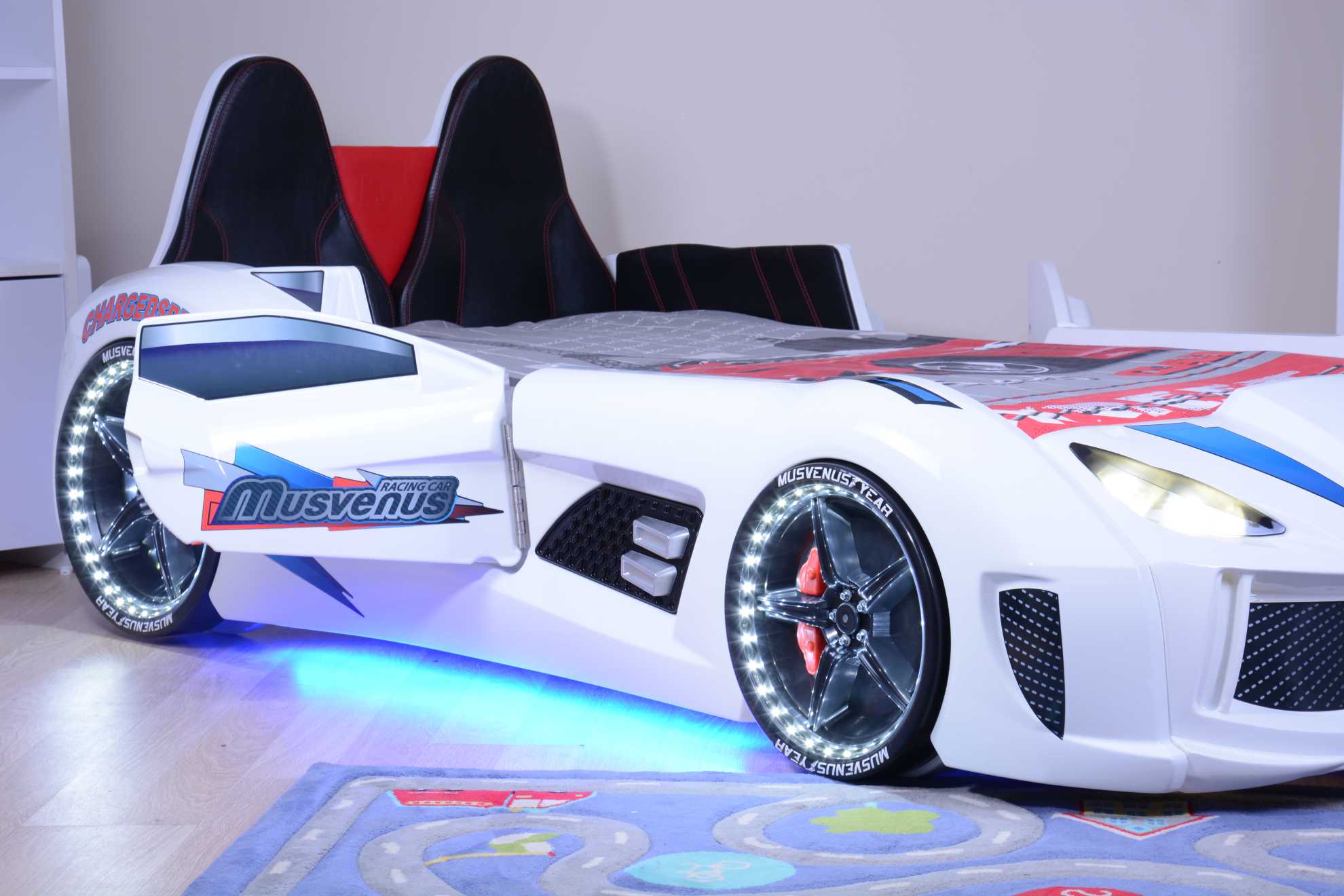 MVN 3 Letto Auto con LED e Suoni