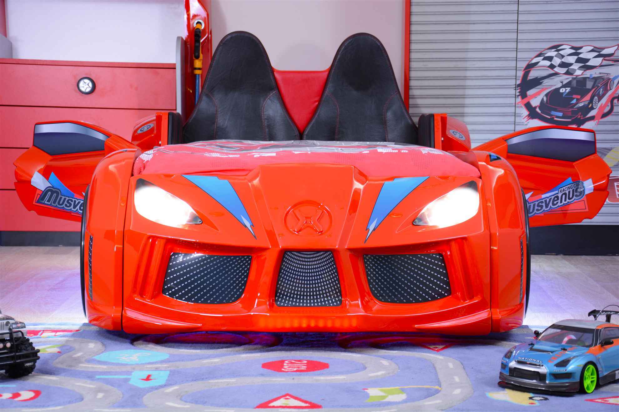 MVN 3 Letto Auto con LED e Suoni