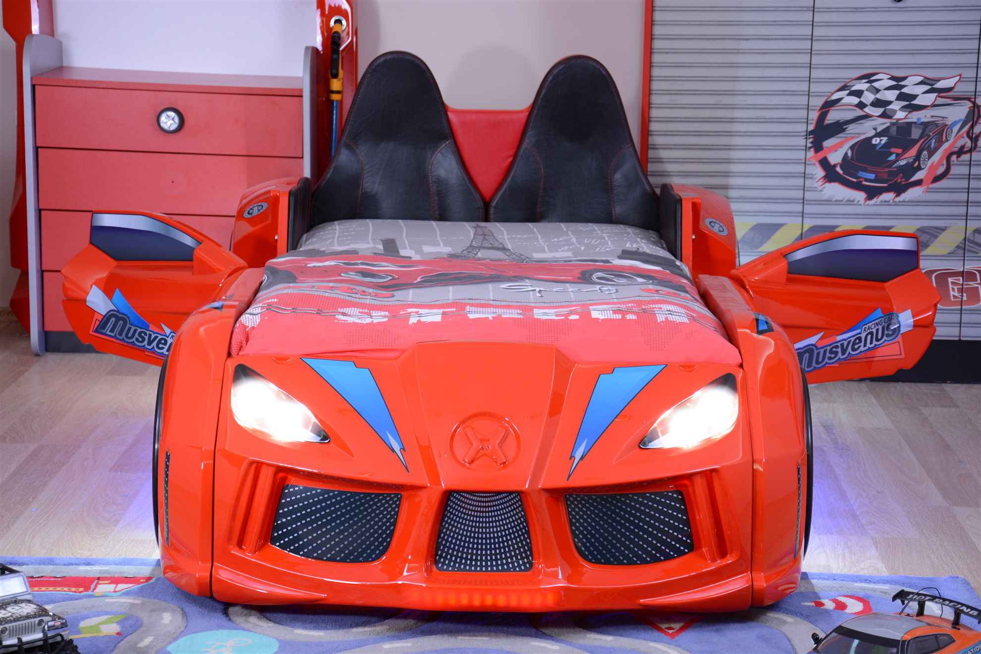 MVN 3 Letto Auto con LED e Suoni
