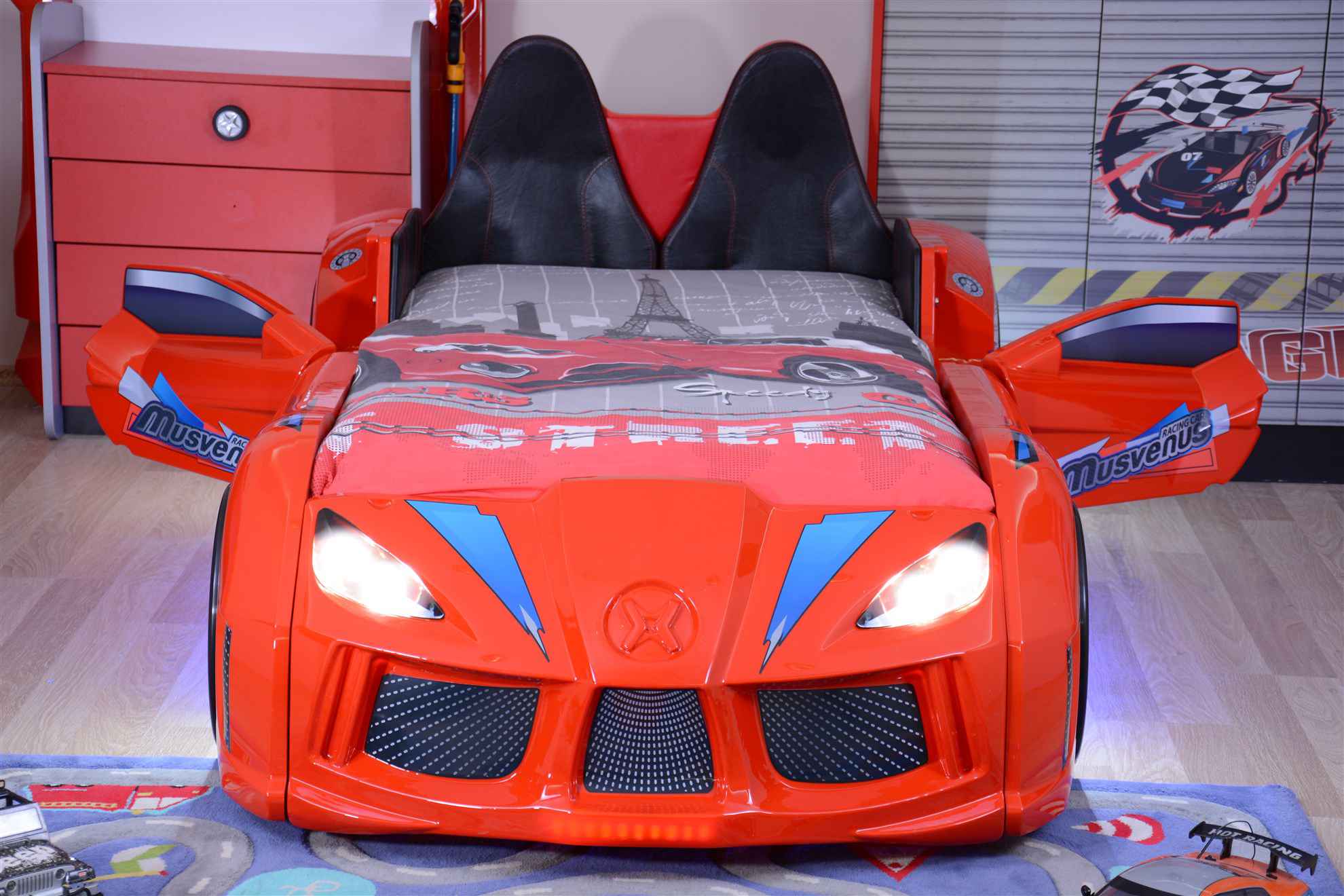 MVN 3 Letto Auto con LED e Suoni