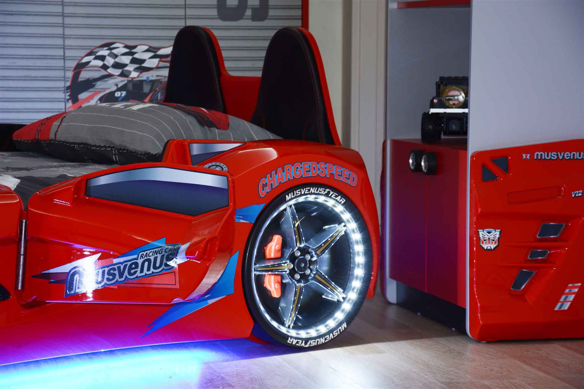 MVN 3 Letto Auto con LED e Suoni