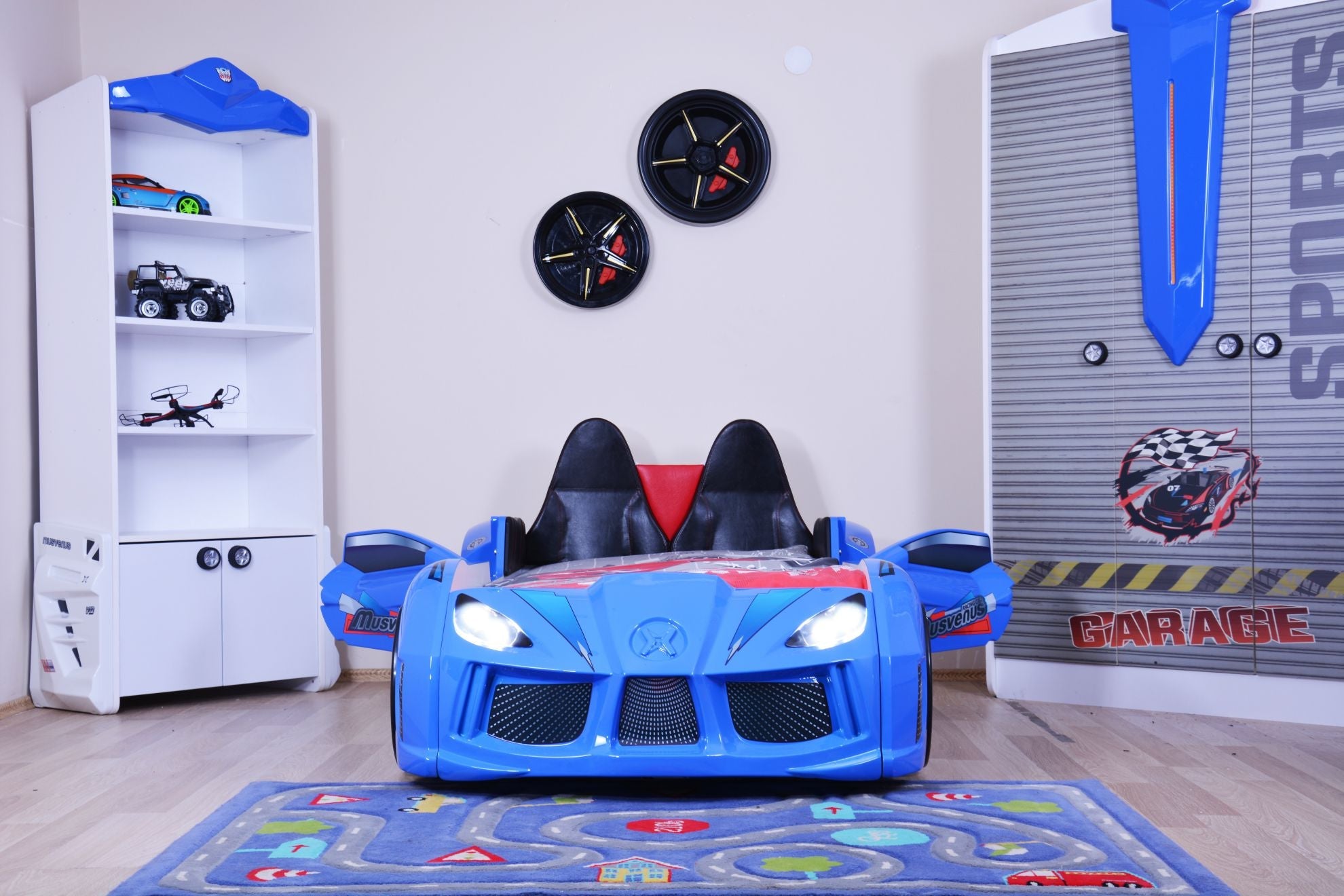 MVN 3 Letto Auto con LED e Suoni
