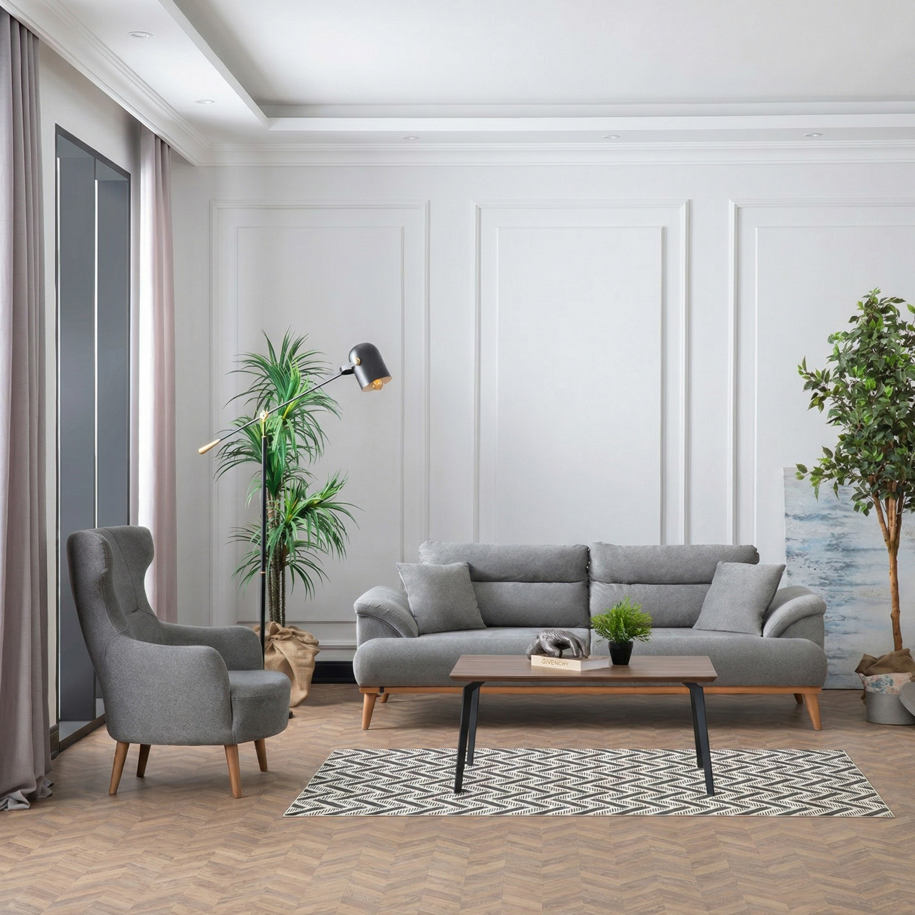 Milano Set Divani Rosso
