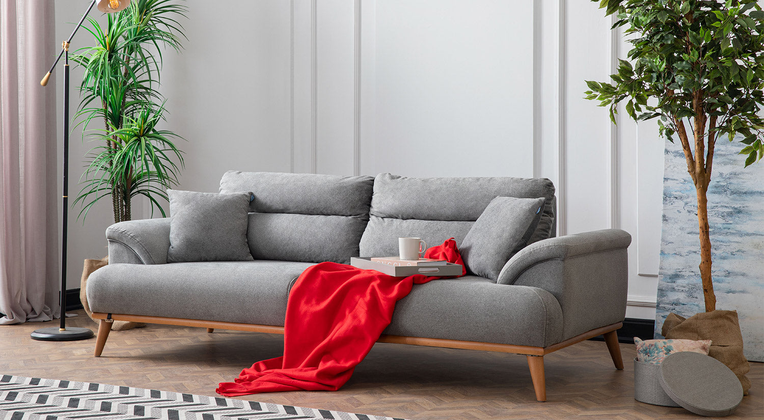 Milano Set Divani Rosso