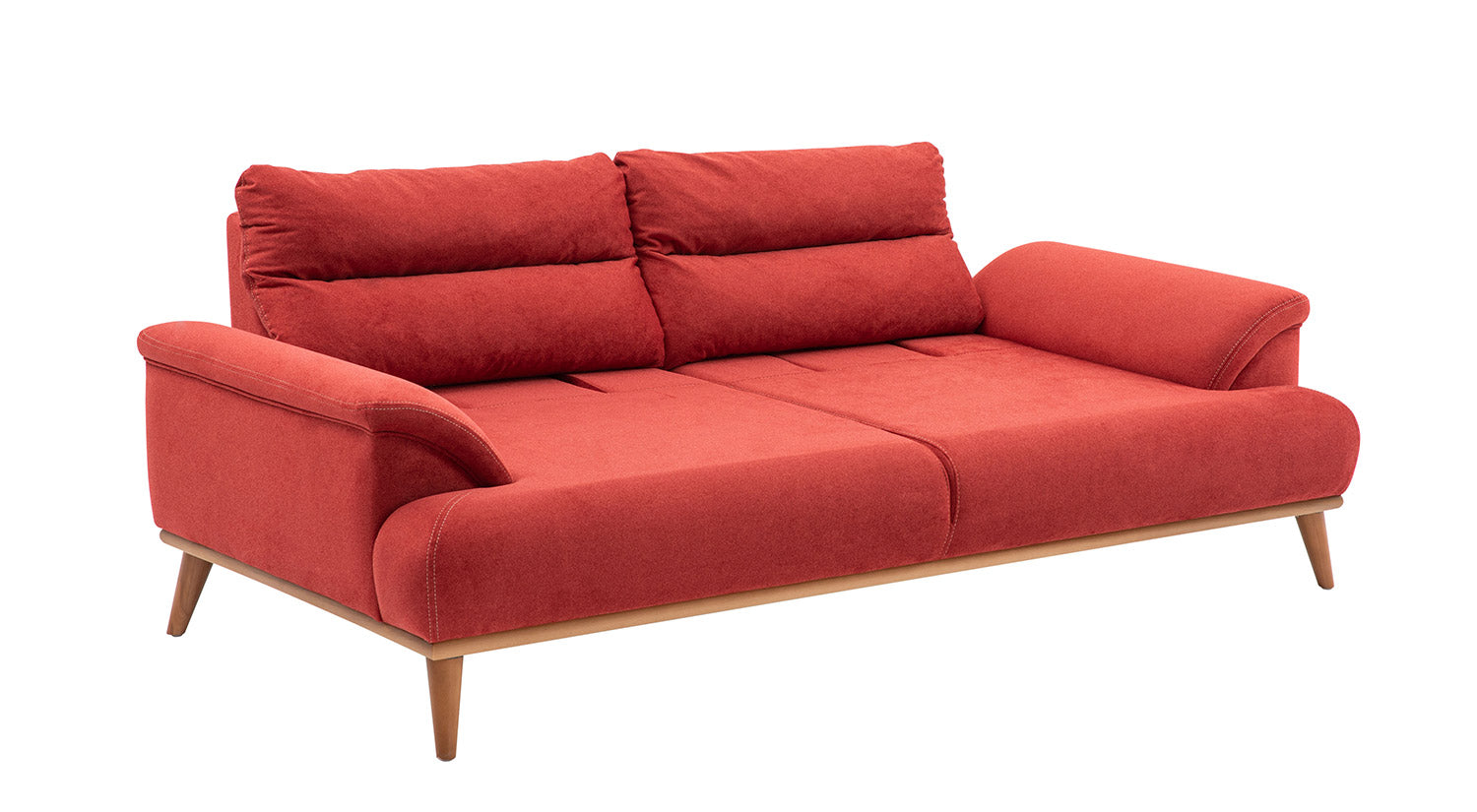 Milano Divano 3 Posti Rosso