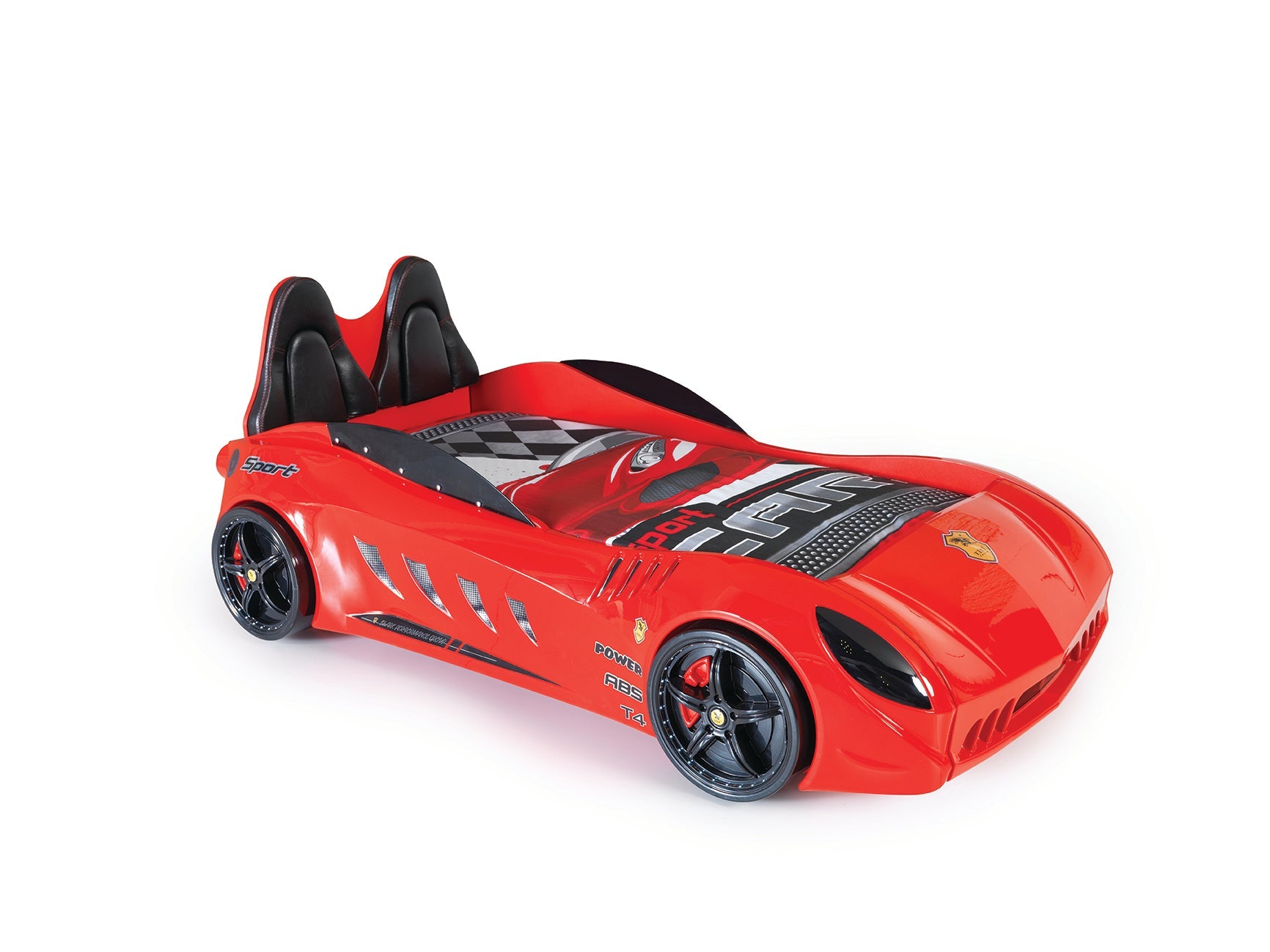 Letto Auto con LED SHARK  - Design Sportivo (90x190)