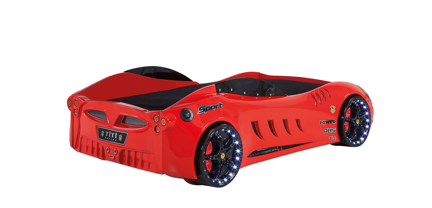 Letto Auto con LED SHARK  - Design Sportivo (90x190)
