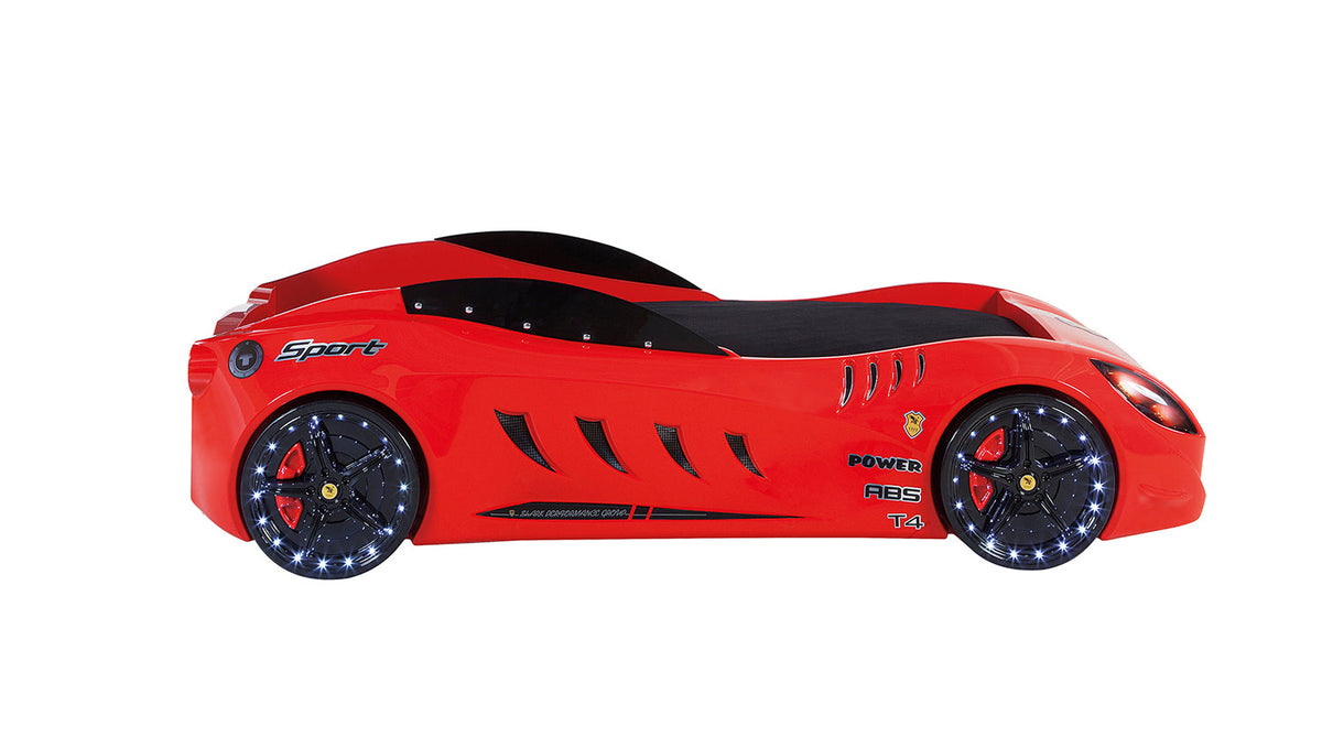 Letto Auto con LED SHARK  - Design Sportivo (90x190)