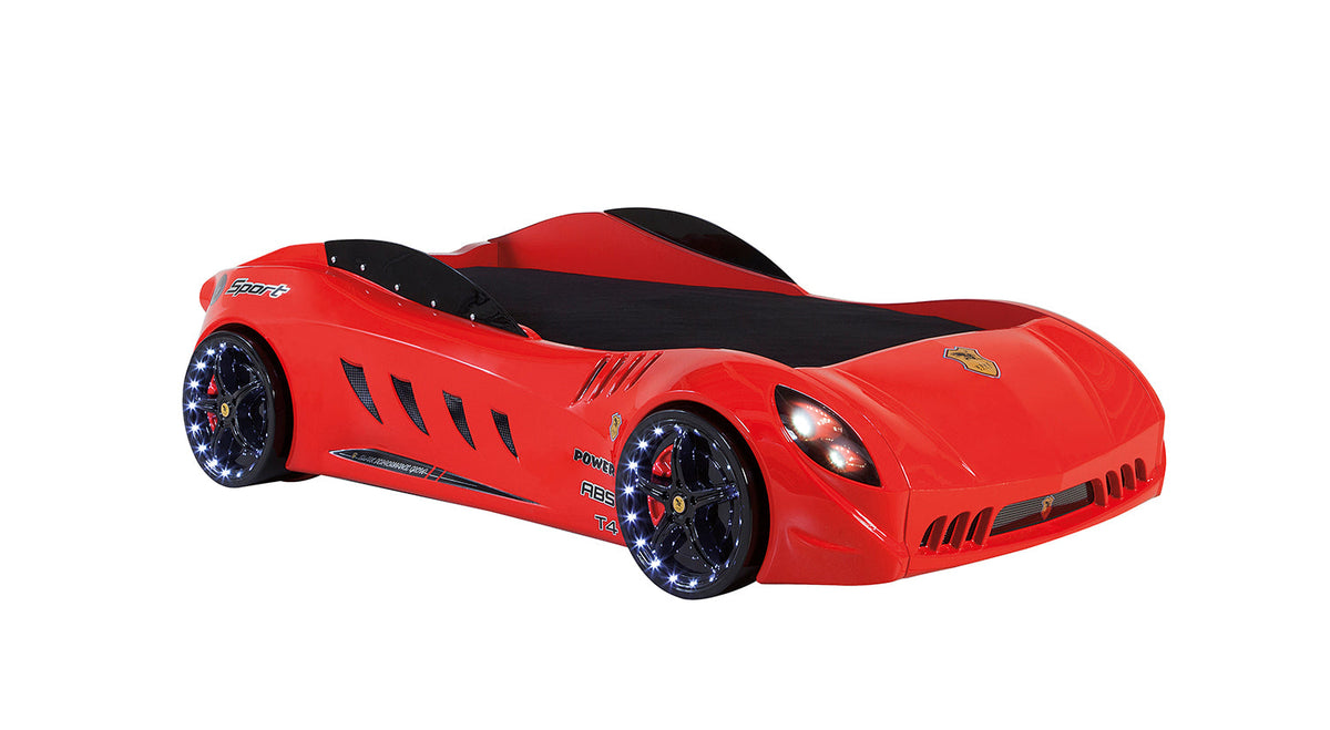 Letto Auto con LED SHARK  - Design Sportivo (90x190)