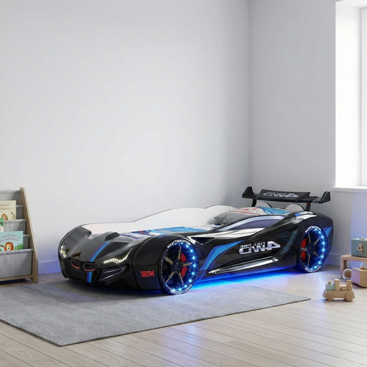Letto Auto MVN1 con LED 90x190cm