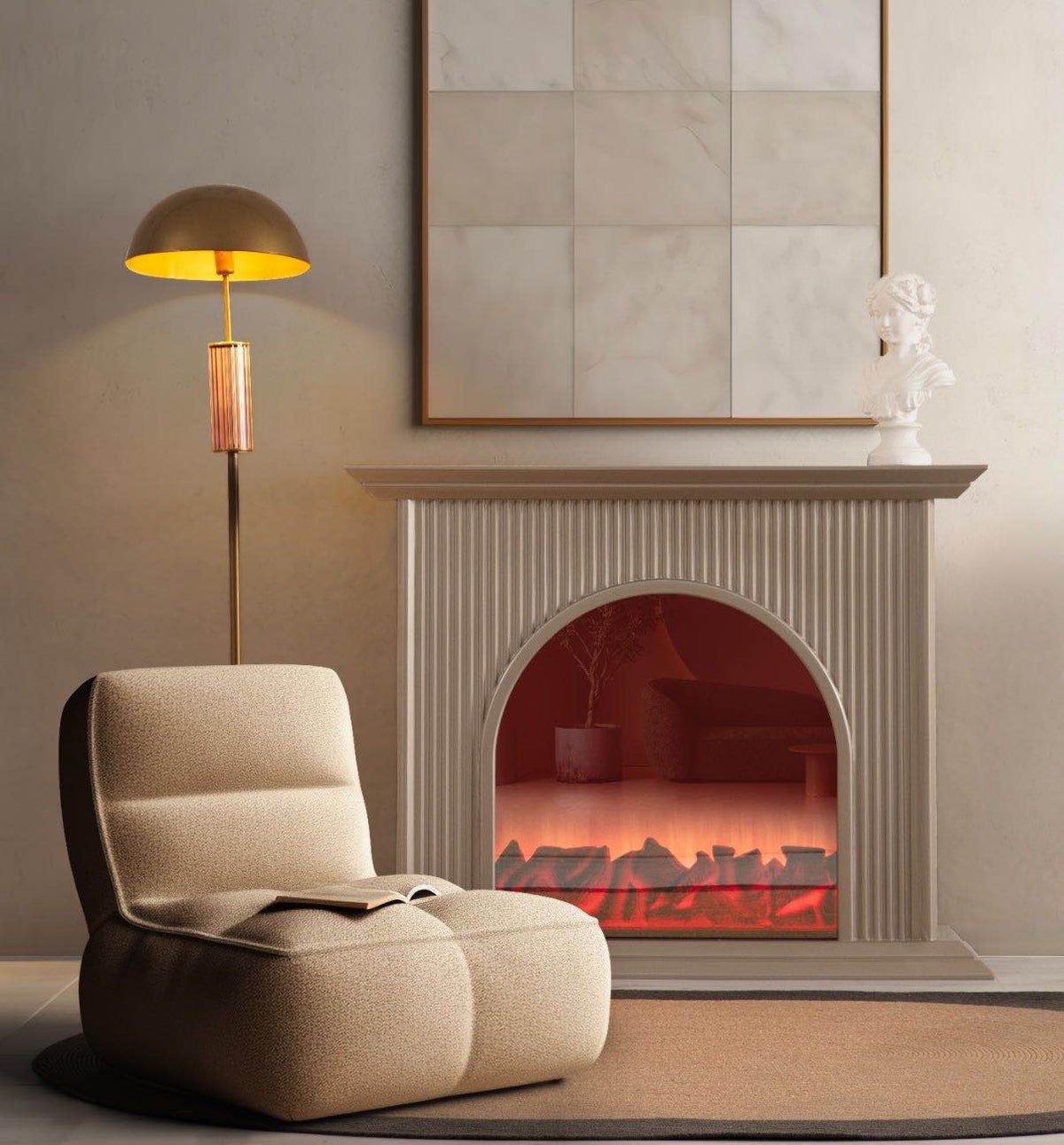 Caminetto elettrico Olivia – Visone