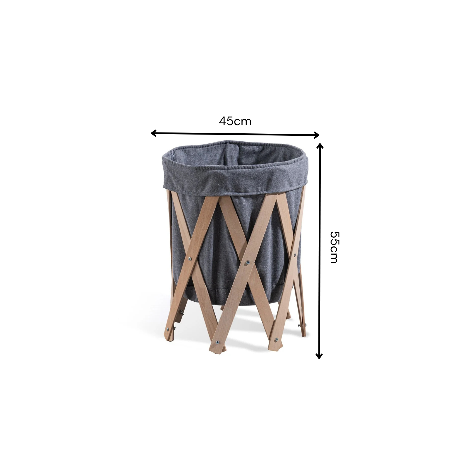 Cesto Porta Giochi Woodba Grey