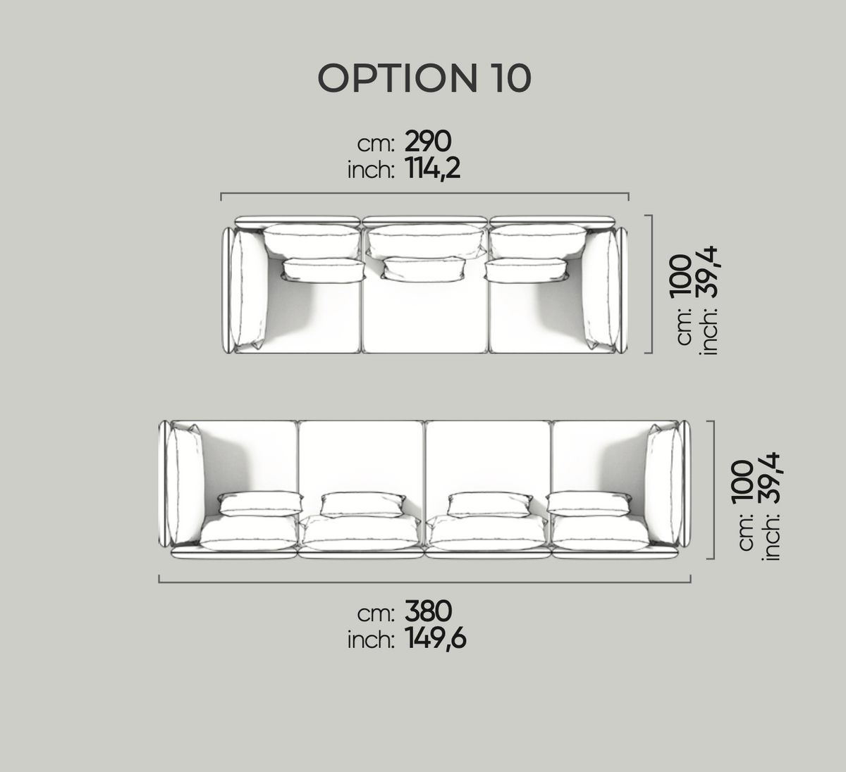 Divano Modulare Fox – Composizione 10
