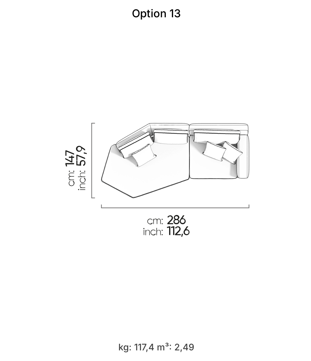 Divano Modulare Loft – Composizione 10