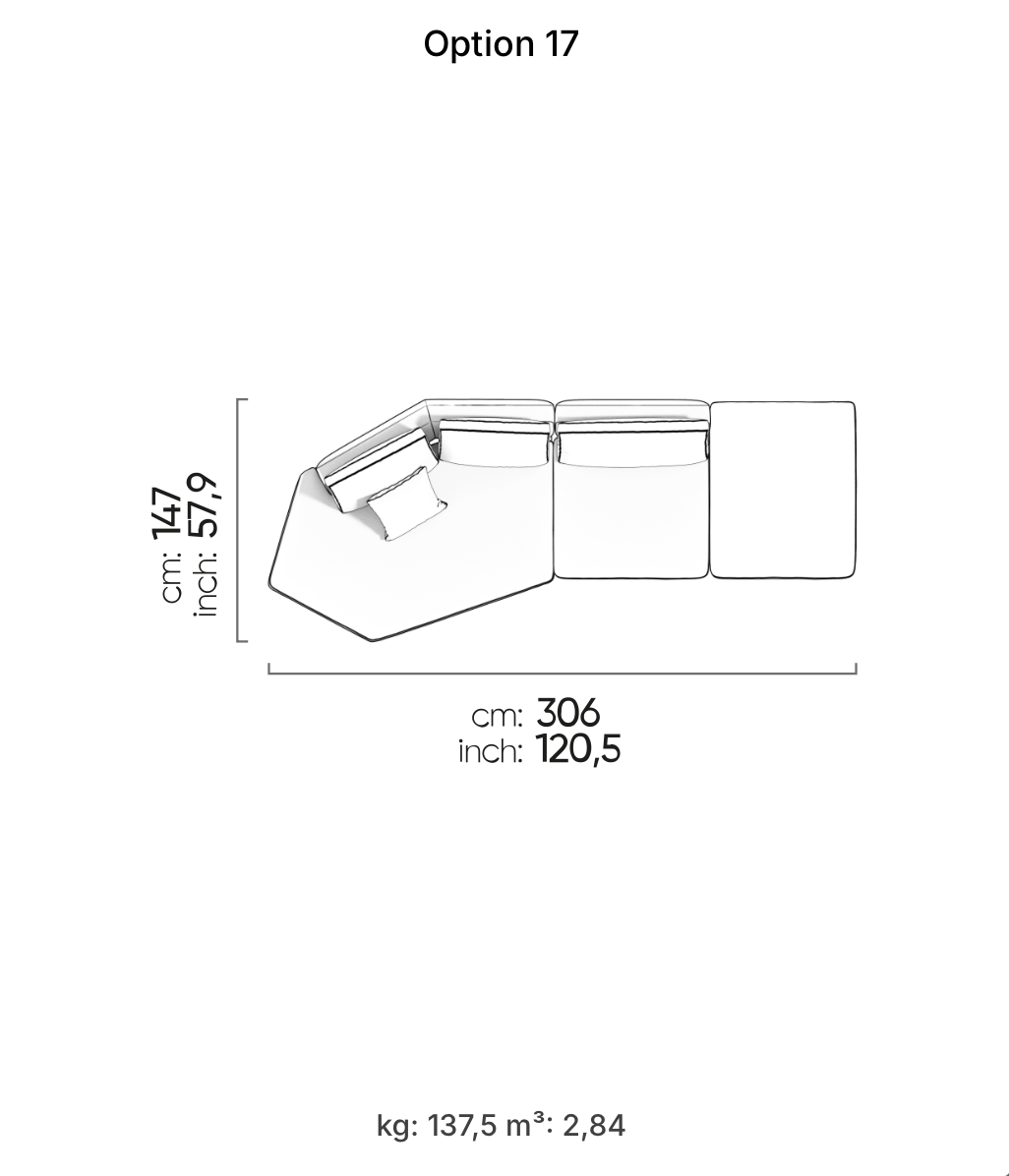 Divano Modulare Loft – Composizione 14